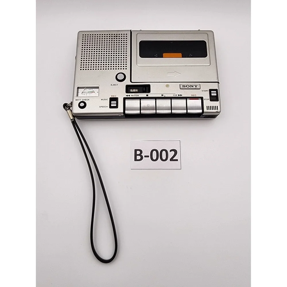 Sony TC-150 Cassette-Corder Portable Tape Recorder Silver Made in Japan Parts